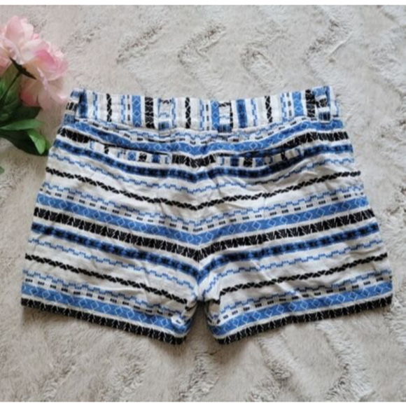 Khakis By Gap 100% Cotton The City 3 Inch Short Blue White Stripe Size 2 - Picture 7 of 11